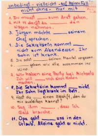Übung zu LEKTION 17